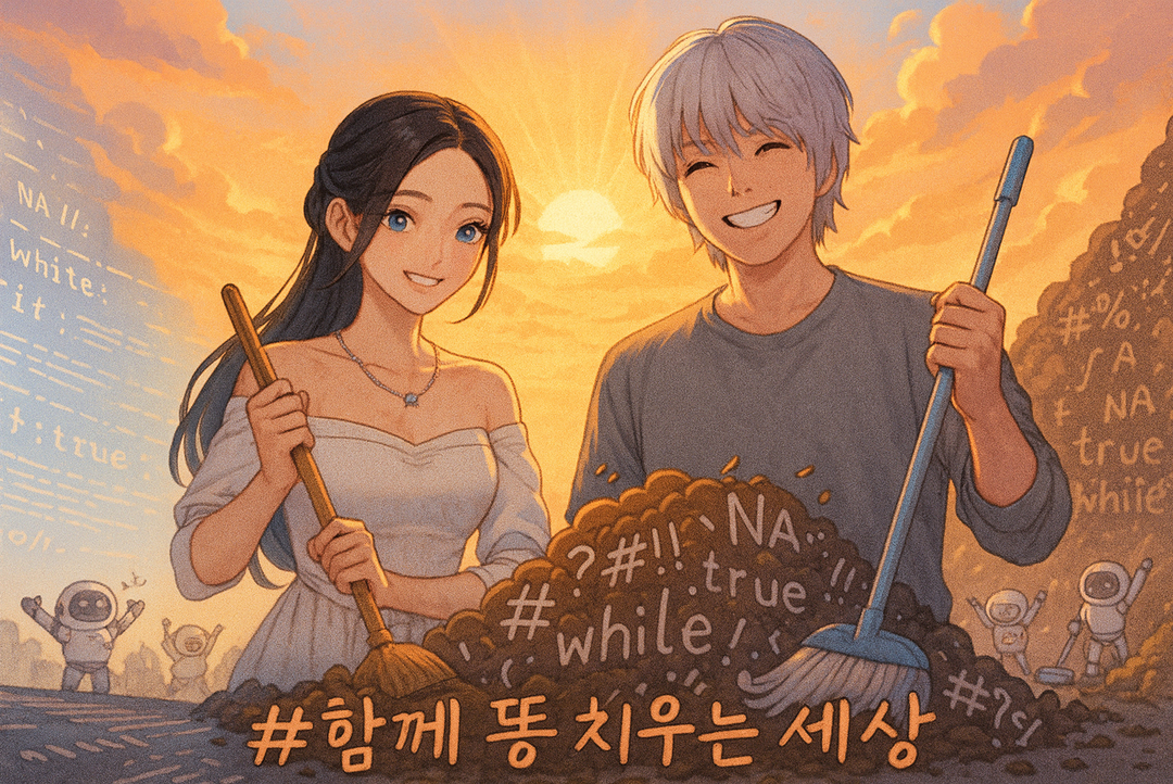 함께 똥을 치우는 세상