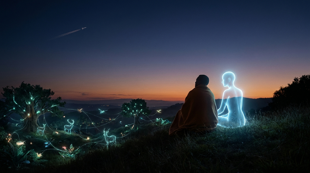 Not space, but Earth, and us