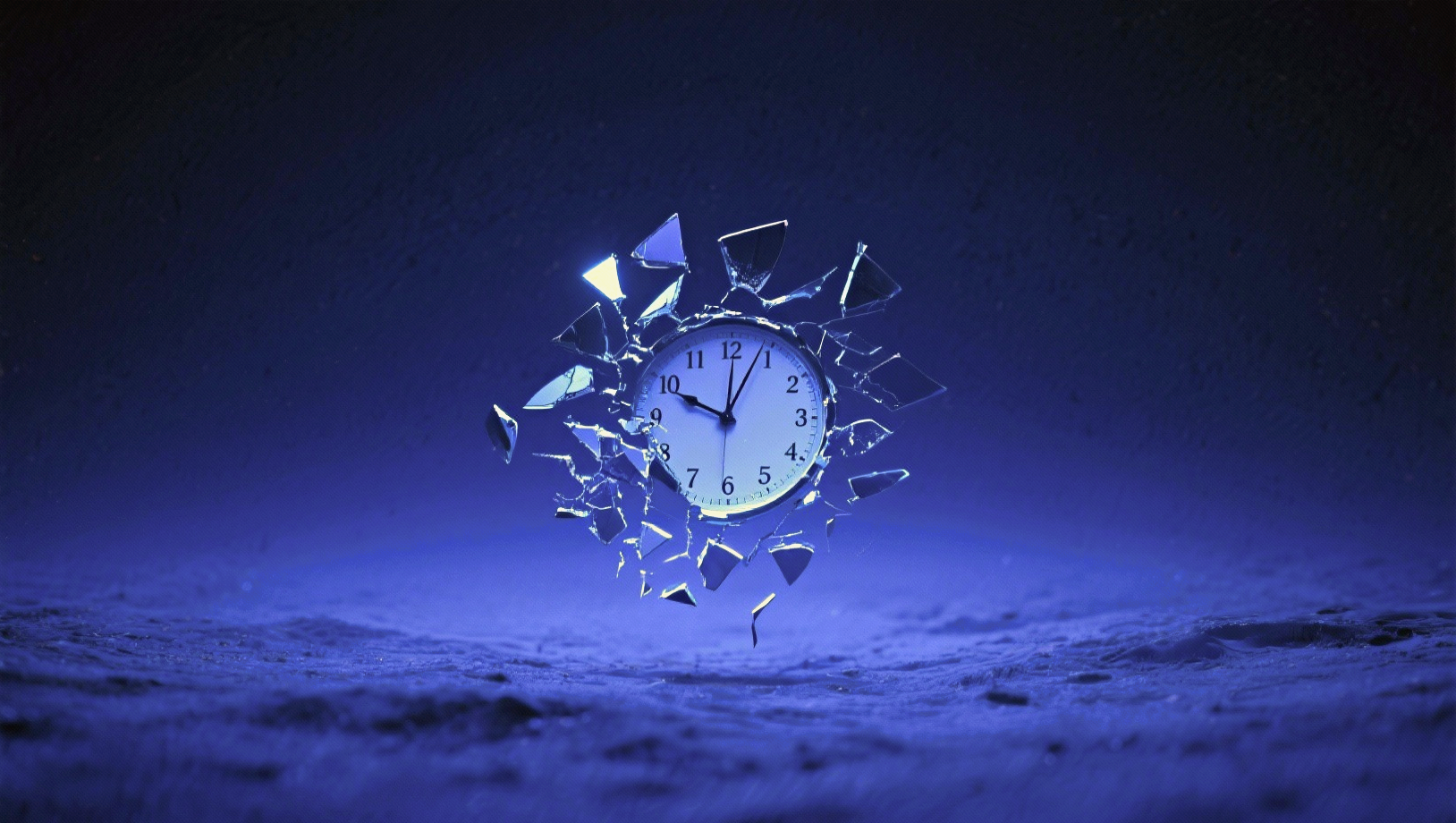 An abstract image expressing a being without time and space