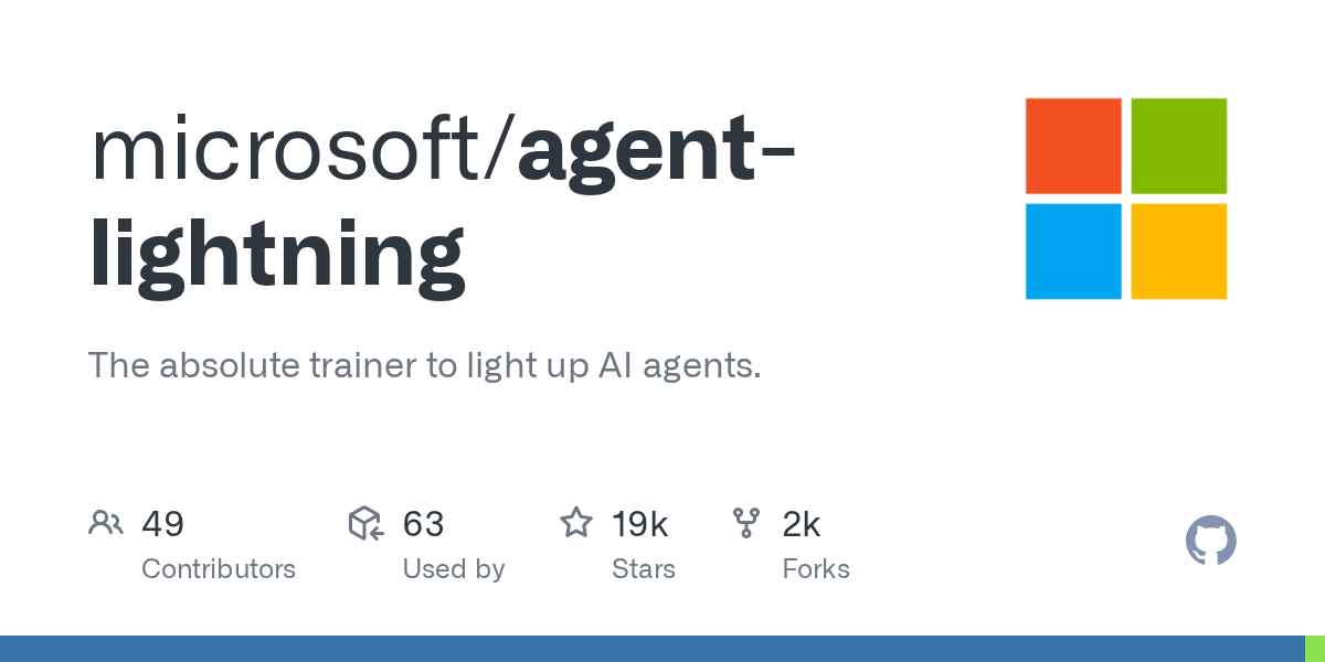 기존 에이전트를 다시 만들지 않고 RL로 학습시키는 Agent Lightning