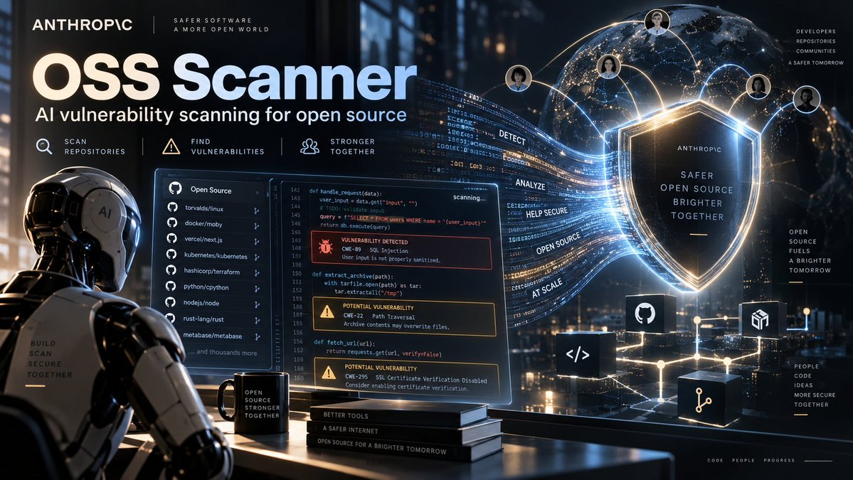 앤트로픽, 오픈소스 생태계를 위한 무료 AI 보안 취약점 분석 서비스 'OSS Scanner' 공개