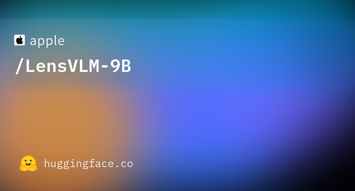 애플, Qwen3.5-9B 기반 문서 처리 VLM 'LensVLM-9B' 허깅페이스에 공개