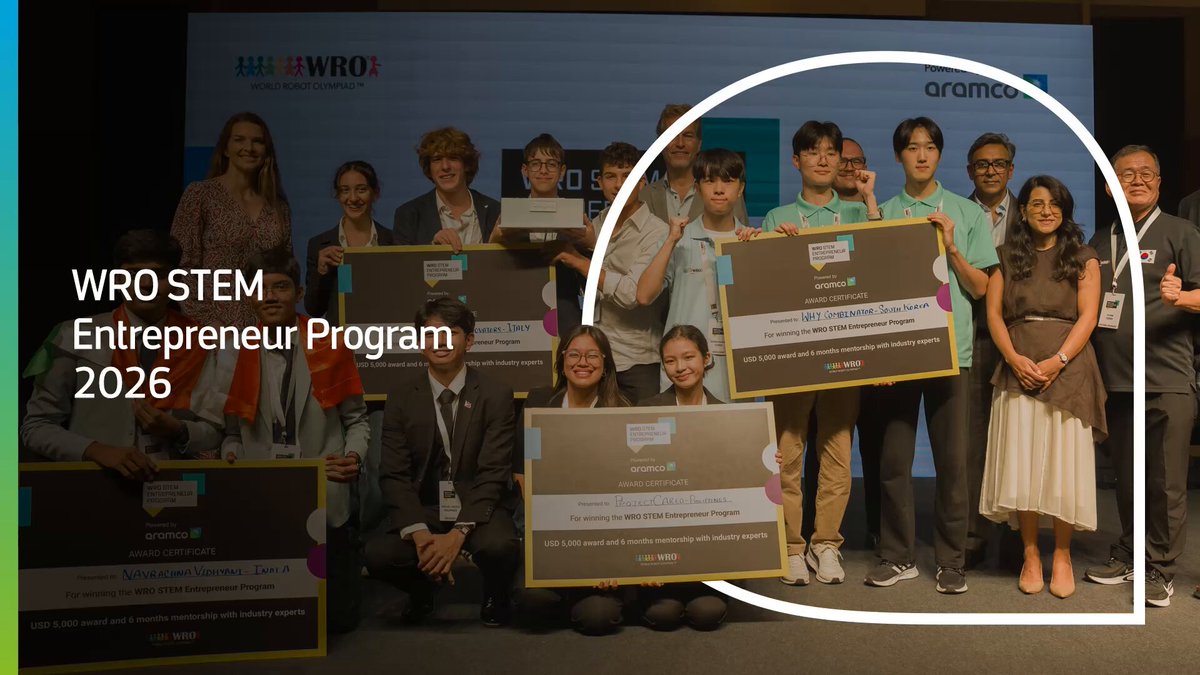 아람코·WRO, 청소년 로봇 프로젝트의 스타트업 도약을 돕는 'STEM 창업가 프로그램' 출범