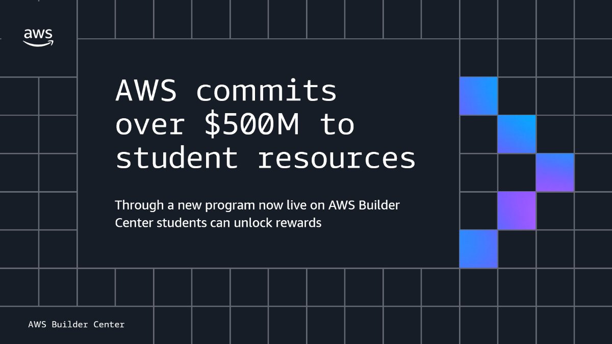 AWS Student Rewards 프로그램 안내와 Skill Builder 프리미엄 및 자격증 바우처 혜택 개요 화면