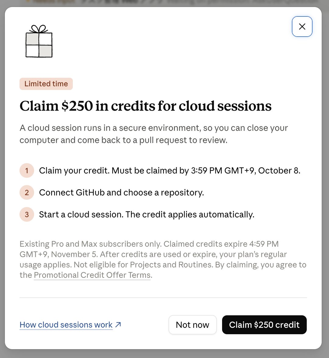 Anthropic Officially Launches Claude Code Cloud Sessions with Up to $250 in One-Time Credits for Pro and Max Subscribers
