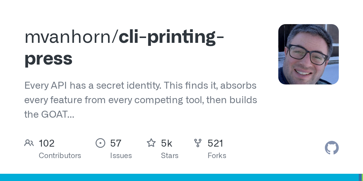 API 전용 CLI·스킬·MCP 3종 세트 자동 생성 도구: cli-printing-press