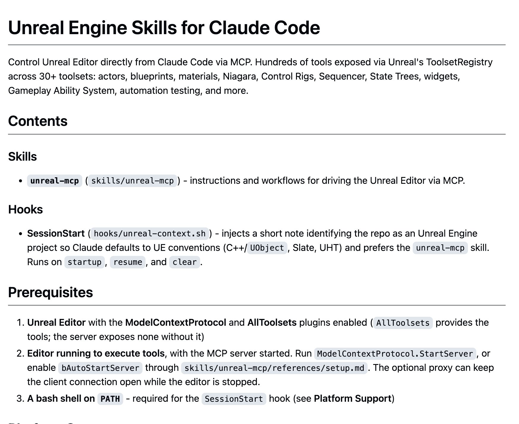 Image shared by @mylifcc in an X post about the Unreal Engine skills plugin for Claude Code