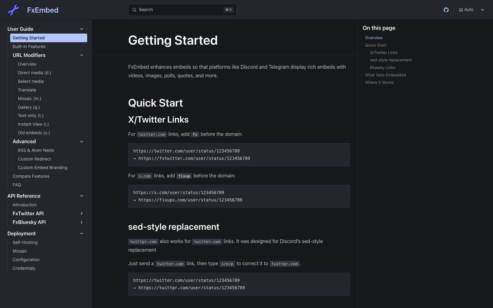 FxEmbed: Open-Source Link Embed Proxy for X and Bluesky on Discord and Telegram