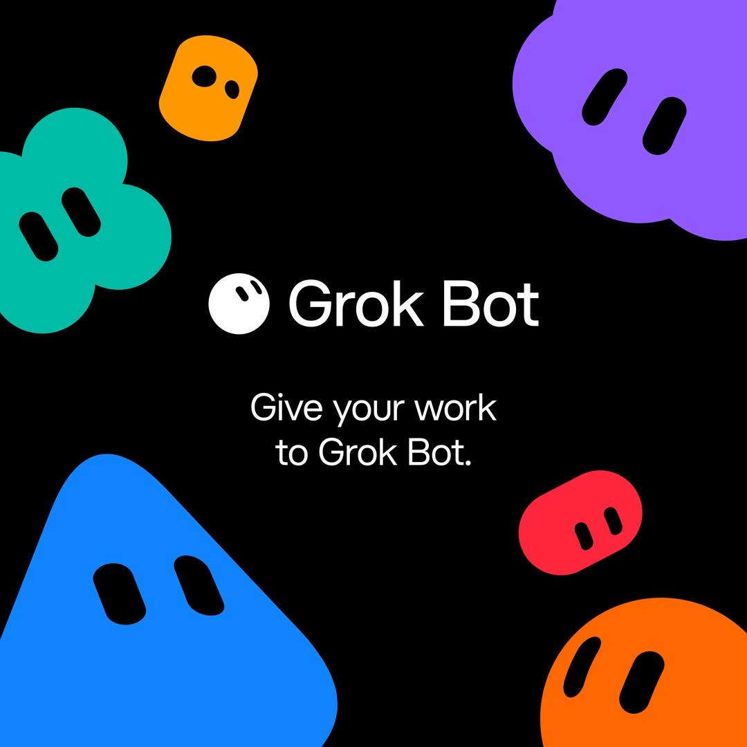 Illustration accompanying this article about Grok Bot
