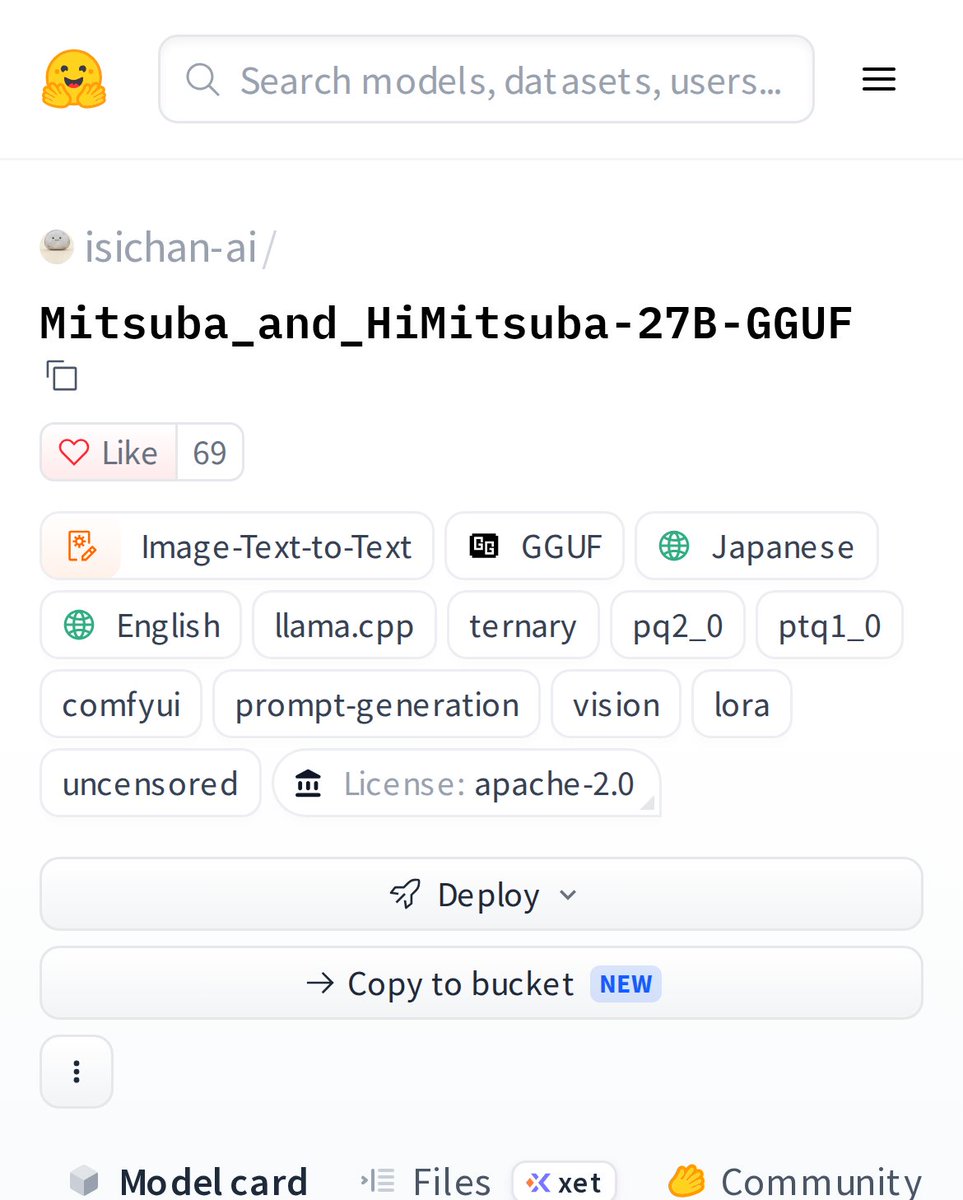 Mitsuba & HiMitsuba 27B GGUF: 16GB GPU에서 구동하는 ComfyUI 전용 1.58비트 비전 프롬프트 생성 모델