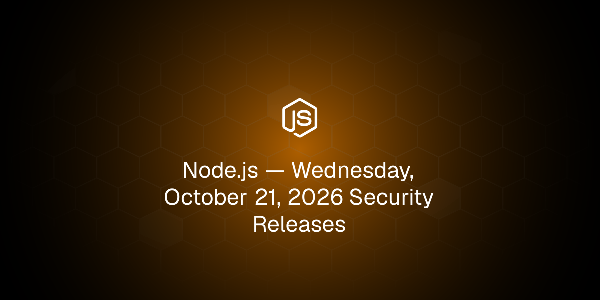 Node.js Releases Security Updates for 22.x, 24.x, and 26.x Lines
