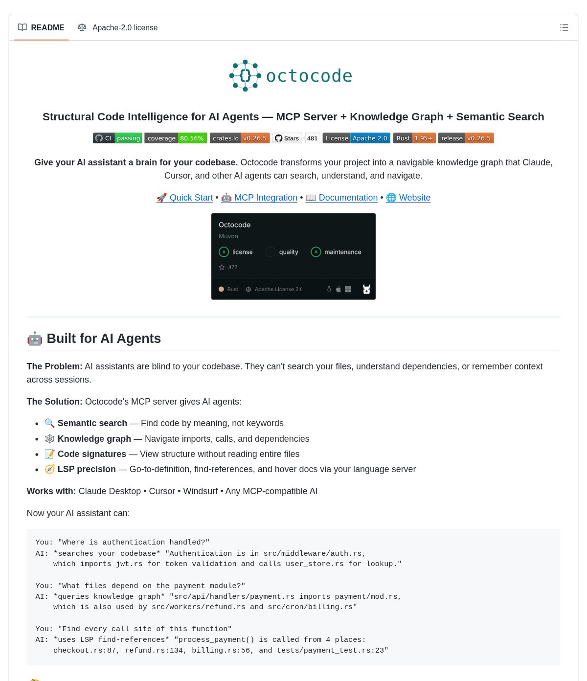 Octocode: a Rust Tool That Traces Code Structure with a tree-sitter Graph