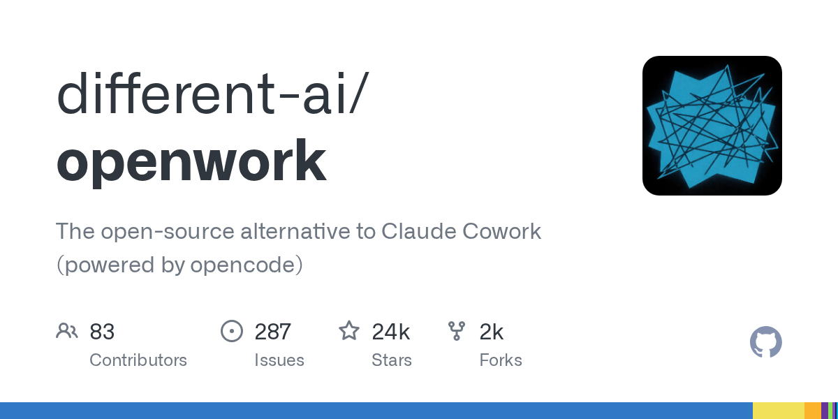 Claude Cowork의 오픈소스 대안 'OpenWork' — 로컬 파일 작업과 MCP 공유 지원