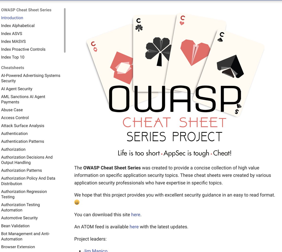 OWASP 치트시트 시리즈: 서버·앱 보안을 위한 137개 실전 가이드