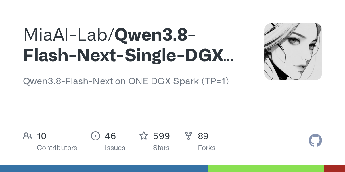 단일 DGX Spark에서 Qwen3.8-Flash-Next NVFP4 구동 실측: 1M 컨텍스트와 FP8 KV 캐시