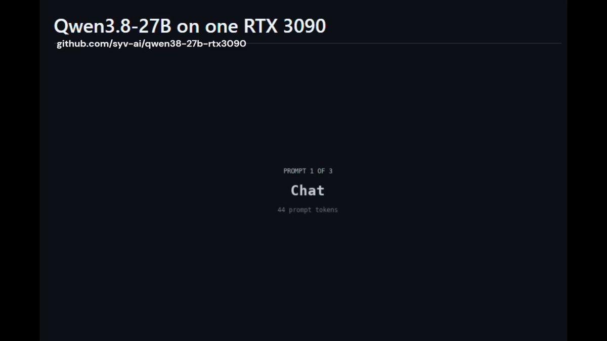 단일 RTX 3090에서 Qwen3.8-27B를 381 t/s로 구동하는 로컬 추론 최적화 스택