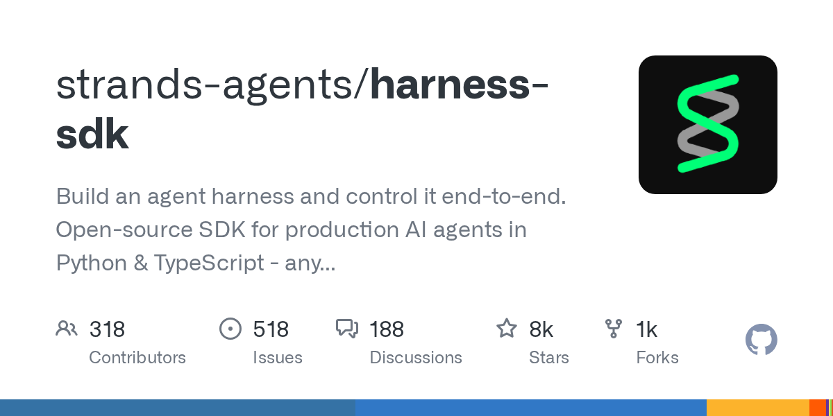 Python 및 TypeScript 기반의 인프로세스 AI 에이전트 하네스 SDK Strands Agents 아키텍처 개요
