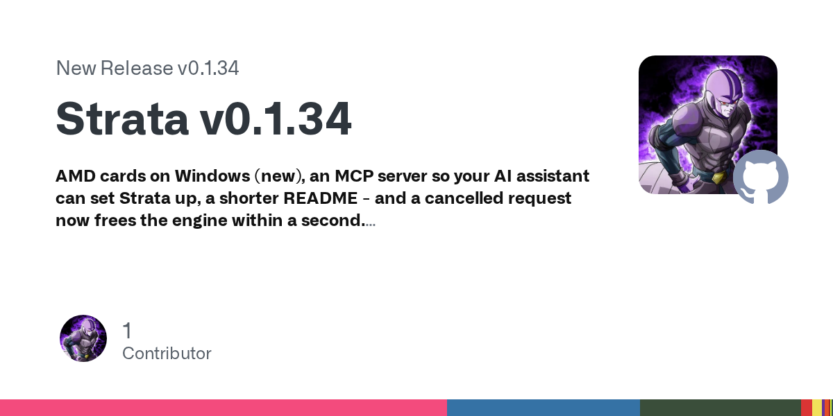 Windows 환경에서 AMD GPU 가속과 MCP 서버를 지원하는 Strata 로컬 LLM 추론 엔진