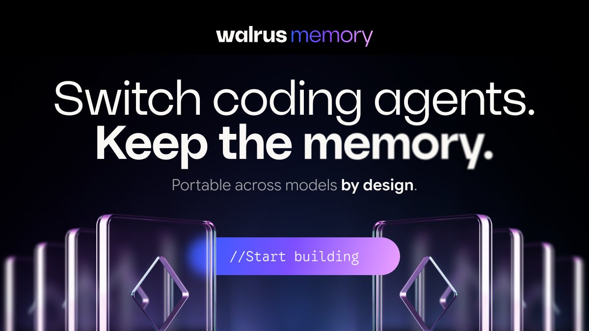 LLM을 바꿔도 기억은 유지된다, Walrus Memory의 휴대용 컨텍스트